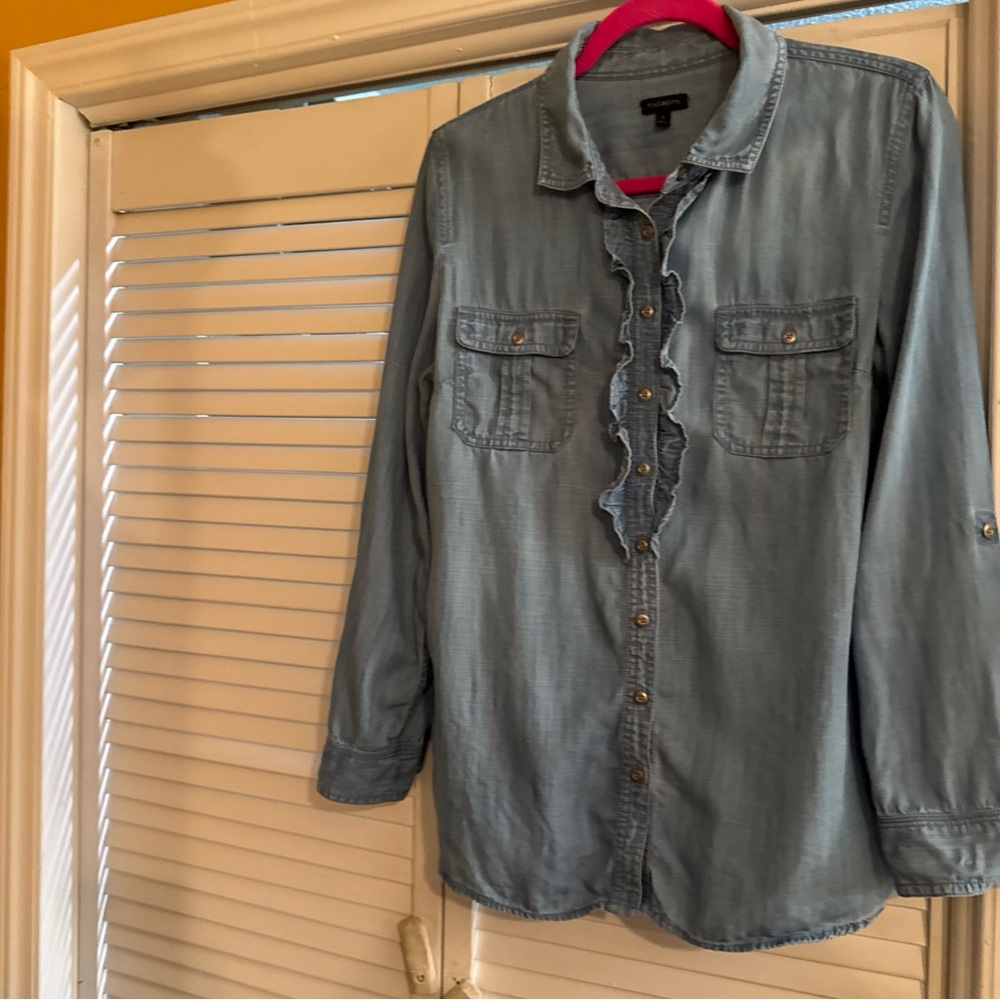 Talbots Light Blue Denim Shirt